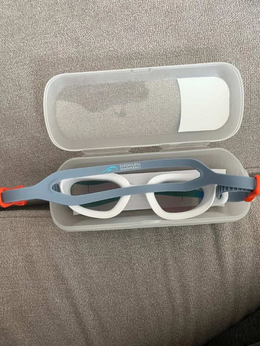 NanoClear Flex Swim Goggles Mirror - White/Grey